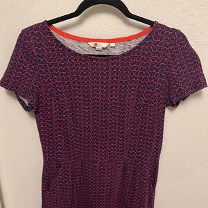 Boden Jersey Tall Dress - glasses print